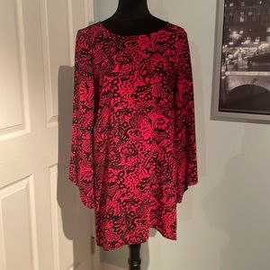 Long sleeved mini dress